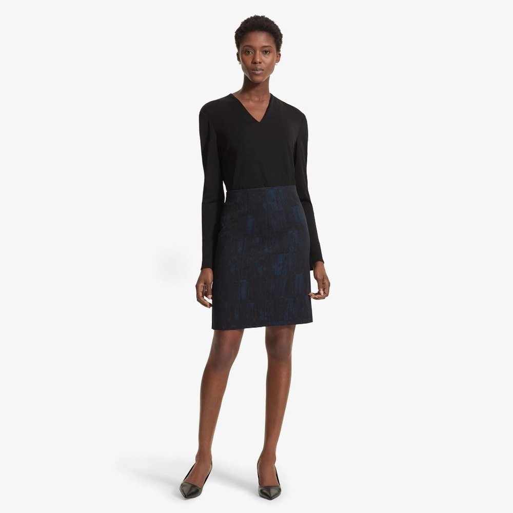 MM LaFleur Noho Skirt in Brush Jacquard - EUC